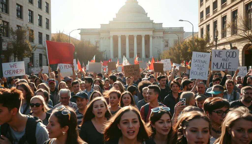 aksi demonstrasi politik