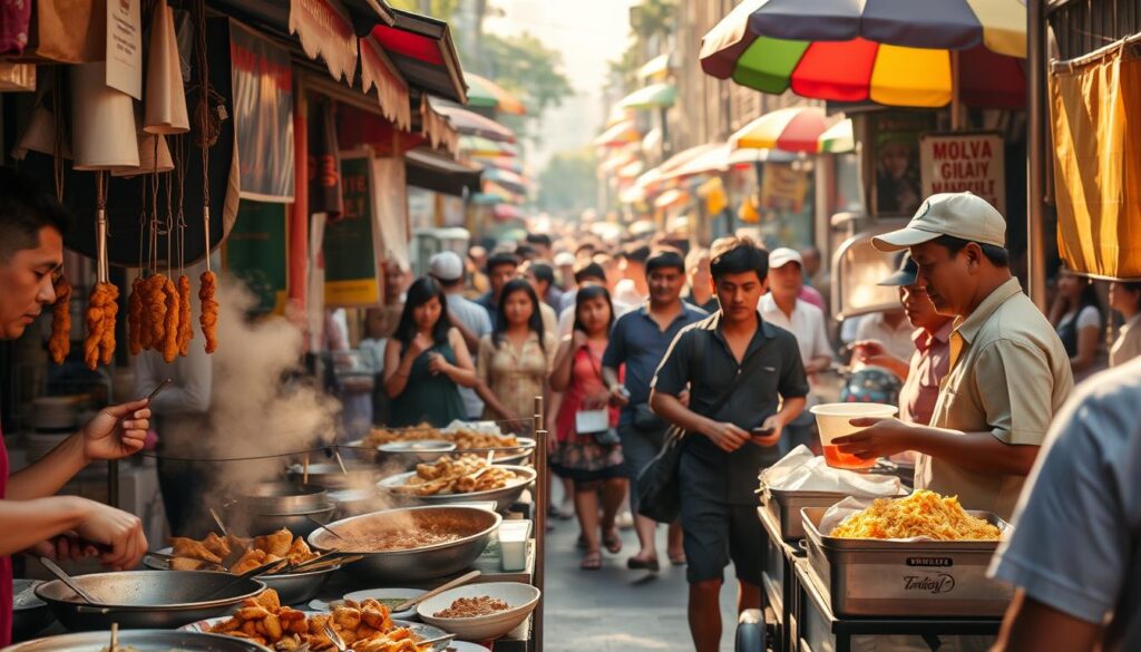 menikmati street food